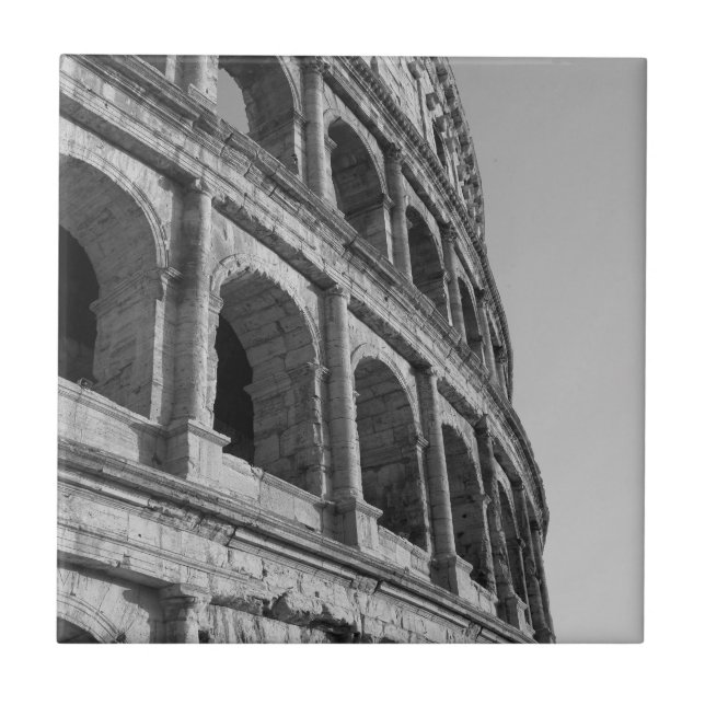 Colosseum in Rome. Monumental Roman amphitheatre Ceramic Tile (Front)