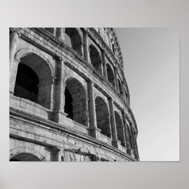 Colosseum in Rome. Monumental Roman amphitheatre Poster (Front)