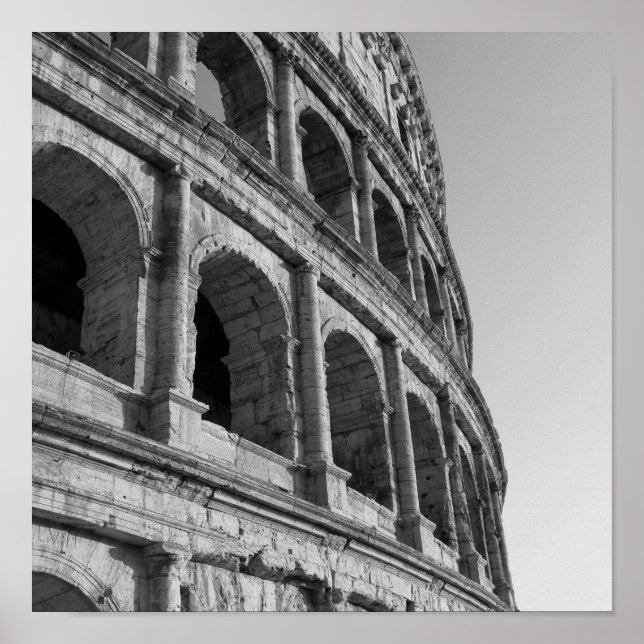 Colosseum in Rome. Monumental Roman amphitheatre Poster (Front)