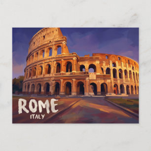 Colosseum Italy Postcard