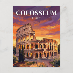 Colosseum Italy Postcard