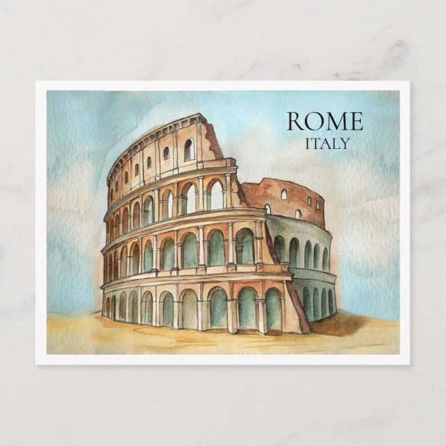 Colosseum Italy Postcard – Iconic Landmark Gift (Front)