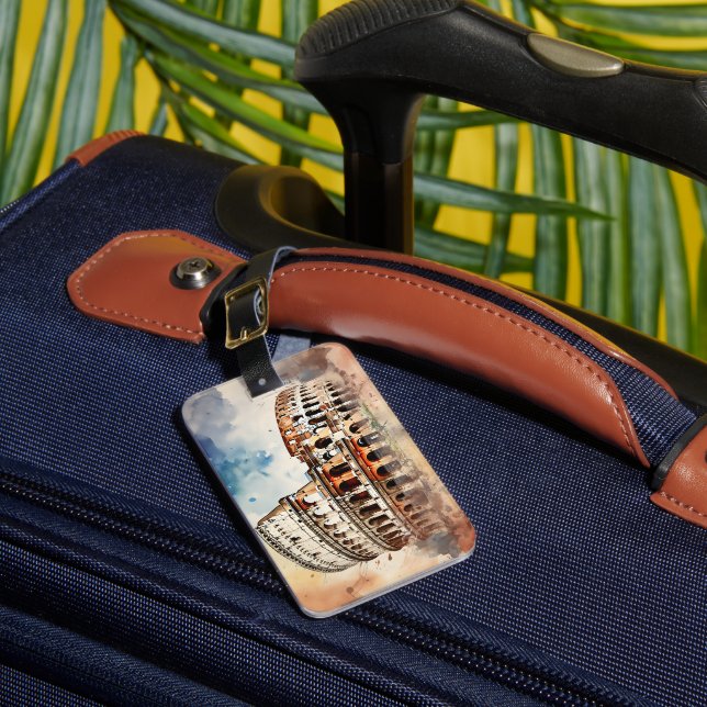  Colosseum Luggage Tag (Front Insitu 1)