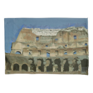 Colosseum painting, Rome Pillowcase