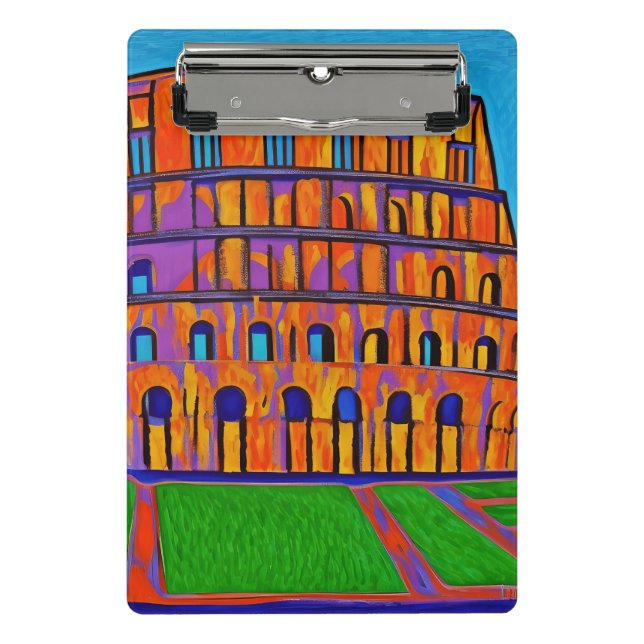 Colosseum pop art painting mini clipboard (Front)