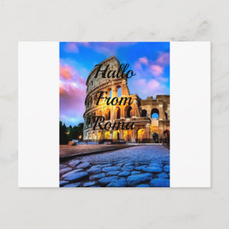 Colosseum Roma postcard