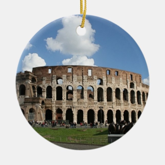 Colosseum Rome Ceramic Ornament (Front)