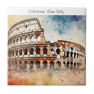 Colosseum -Rome Italy Ceramic Tile