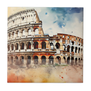 Colosseum -Rome Italy Ceramic Tile