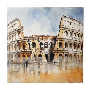Colosseum -Rome Italy  Ceramic Tile