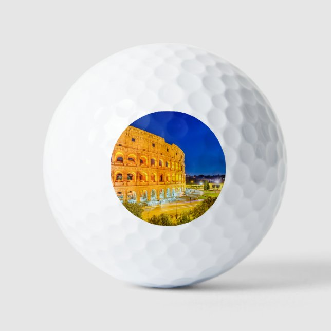 Colosseum Rome Italy Golf Balls (Front)