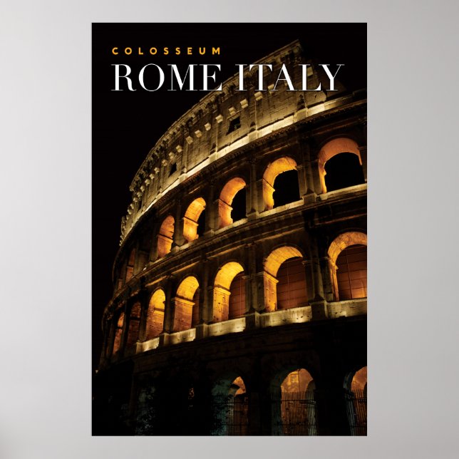 colosseum rome italy poster (Front)