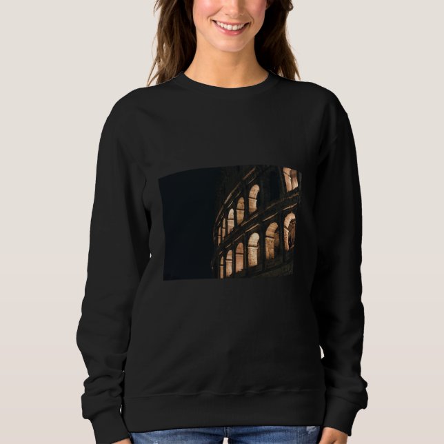 colosseum, rome, italy, travel, europe, sweatshirt (Front)