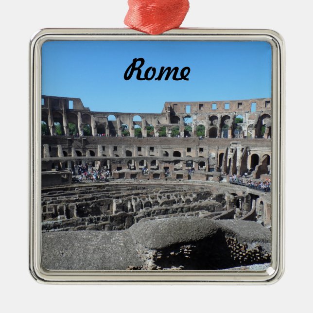 Colosseum- Rome Metal Tree Decoration (Front)