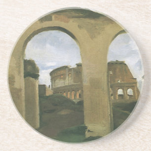 Colosseum Seen through the Arcades in Rome, Italy Coaster