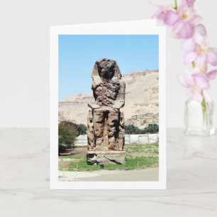 Colossi Of Memnon Statue, Luxor, Egypt Card