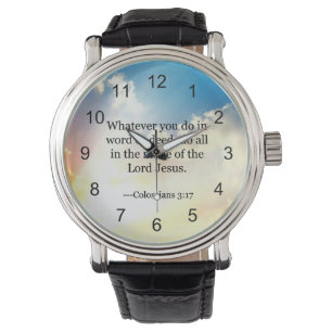 Colossian 3:17, Christian Bible Scripture Watch