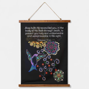 Colossians 1:21-22 hanging tapestry