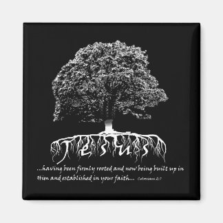 Colossians 2:7 Rooted in Jesus Magnet