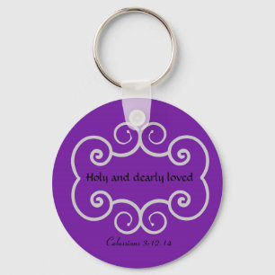 Colossians 3:12-14 keychain