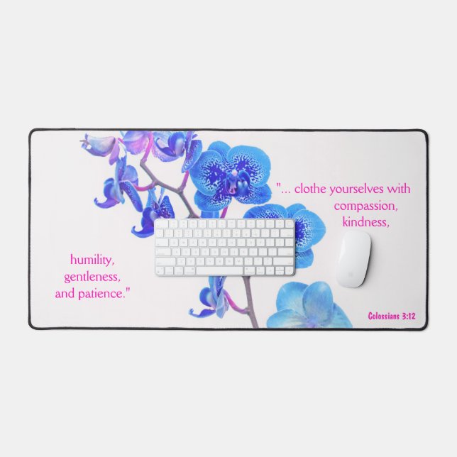 Colossians 3:12 Desk Mat (Keyboard & Mouse)