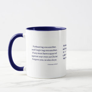 Colossians 3:13 KJV Bible Verse Two-Tone Mug
