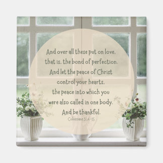 Colossians 3:14-15 2" magnet