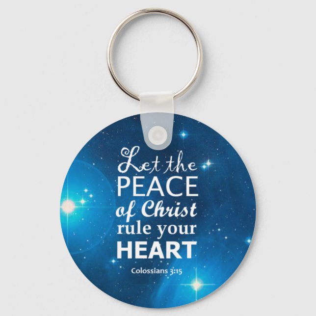 Colossians 3:15 key ring (Front)