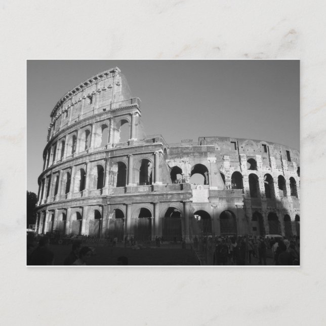Colossium black and white postcard (Front)