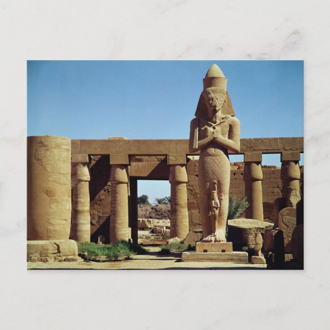 Colossus of Ramesses II: standing statue of Postcard (Front)