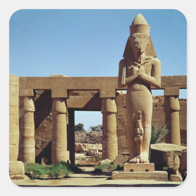 Colossus of Ramesses II: standing statue of Square Sticker (Front)