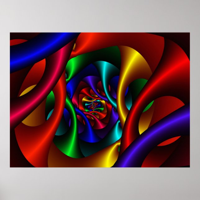 Colour 2 Abstract Art Poster (Front)