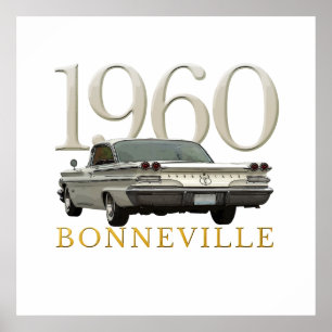 Colour '60 Pontiac coupe poster