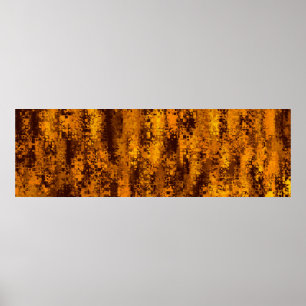 Colour abstract artefact pixel poster