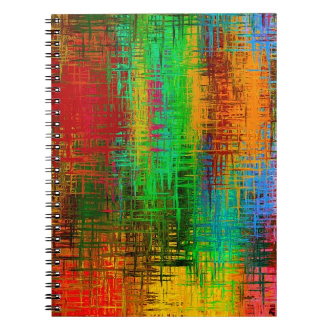 Colour abstract background textures notebook (Front)