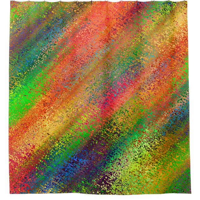 Colour abstract background textures shower curtain (Front)