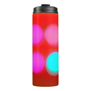 Colour Abstract Blurred red background bokeh light Thermal Tumbler