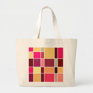 Colour Abstract Composition Large Tote Bag