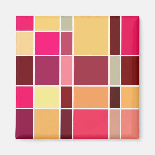 Colour Abstract Composition Magnet (Front)