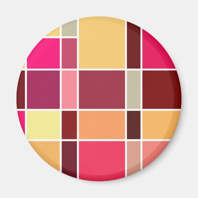 Colour Abstract Composition Magnet (Front)