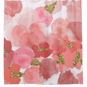 Colour, abstract, diverse seamless pattern with shower curtain