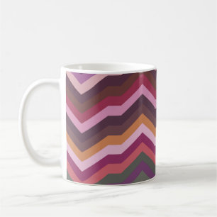 Colour Abstract Retro Striped Background, Fashion Coffee Mug