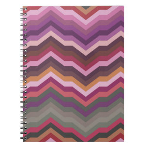Colour Abstract Retro Striped Background, Fashion Notebook