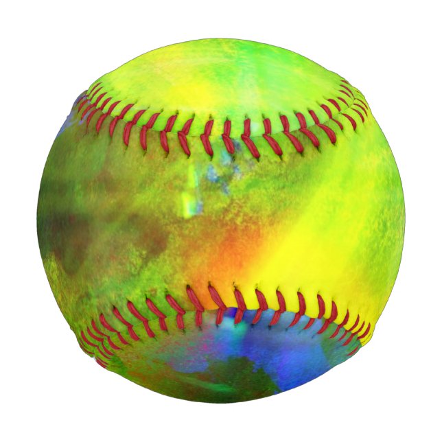 colour abstract seamless background green, yellow baseball (Front)