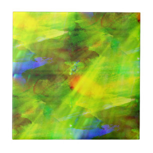 colour abstract seamless background green, yellow ceramic tile