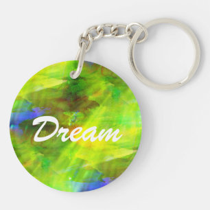 colour abstract seamless background green, yellow key ring