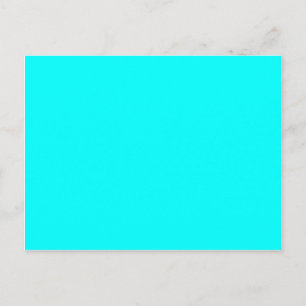 colour aqua / cyan postcard