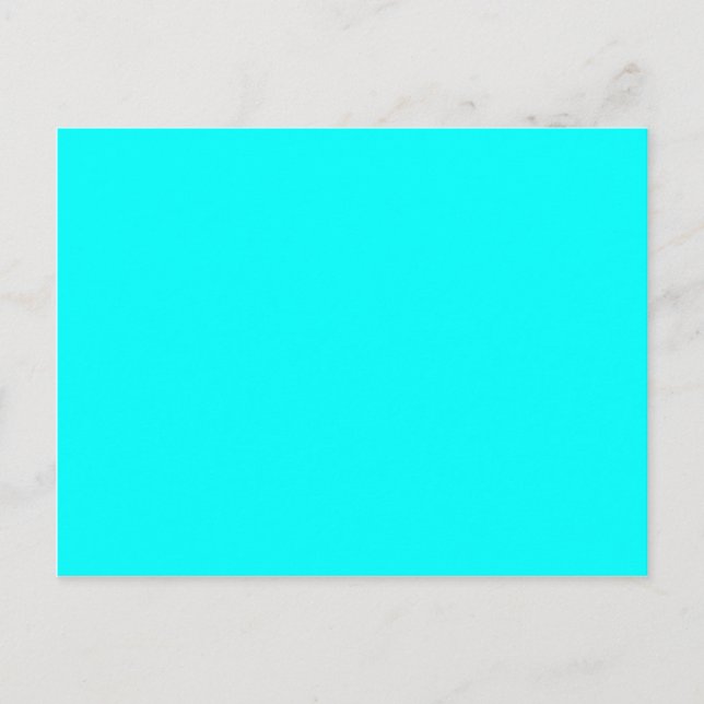 colour aqua / cyan postcard (Front)