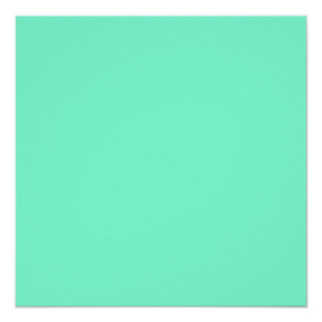 colour aquamarine poster (Front)