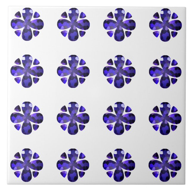 Colour Art, Blue Ceramic Tile (Front)